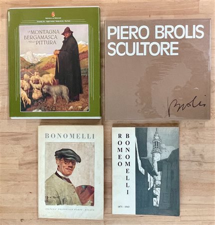 ARTISTI BERGAMASCHI - Lotto unico di 4 cataloghi