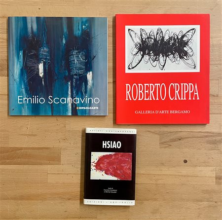 ROBERTO CRIPPA, EMILIO SCANAVINO E HSIAO CHIN - Lotto unico di 3 cataloghi