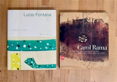 LUCIO FONTANA E CAROL RAMA - Lotto unico di 2 cataloghi