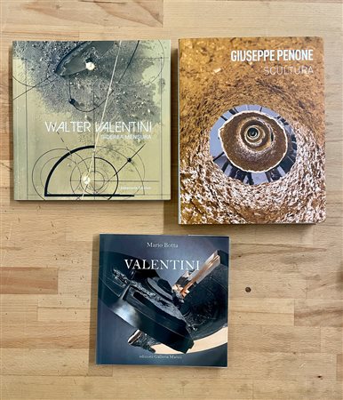 WALTER VALENTINI E GIUSEPPE PENONE - Lotto unico di 3 cataloghi