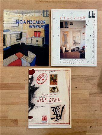 LUCIA PESCADOR - Lotto unico di 3 cataloghi