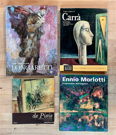 MAESTRI DEL NOVECENTO (CARRÀ, DE PISIS, MORLOTTI, LONGARETTI) - Lotto unico di 4 cataloghi