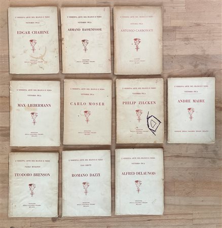 EDIZIONI GALLERIA PESARO, MILANO - Lotto unico di 10 cataloghi