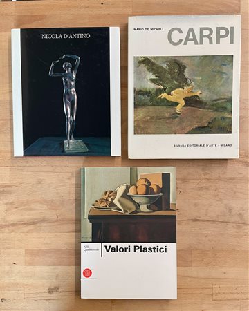 ALDO CARPI, NICOLA D'ANTINO E VALORI PLASTICI - Lotto unico di 3 cataloghi