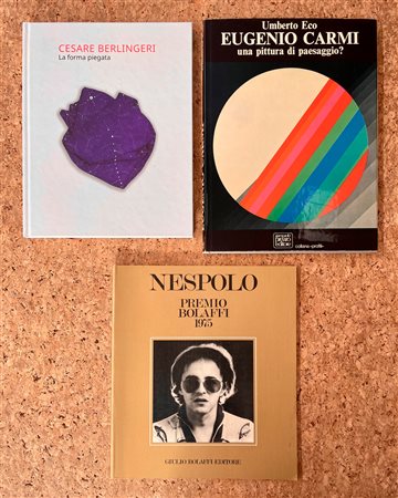 UGO NESPOLO, EUGENIO CARMI E CESARE BERLINGERI - Lotto unico di 3 cataloghi