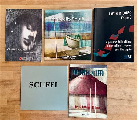 MARCELLO SCUFFI E OMAR GALLIANI - Lotto unico di 5 cataloghi