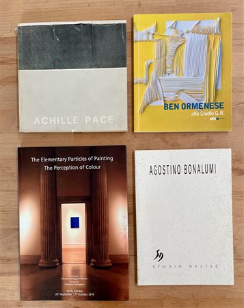 ACHILLE PACE, BEN ORMENESE E AGOSTINO BONALUMI - Lotto unico di 4 cataloghi