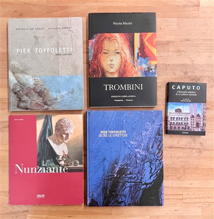 ARTISTI CONTEMPORANEI ITALIANI - Lotto unico di 5 cataloghi