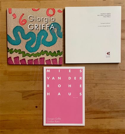 GIORGIO GRIFFA - Lotto unico di 3 cataloghi