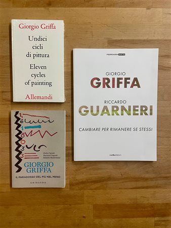 GIORGIO GRIFFA - Lotto unico di 3 cataloghi