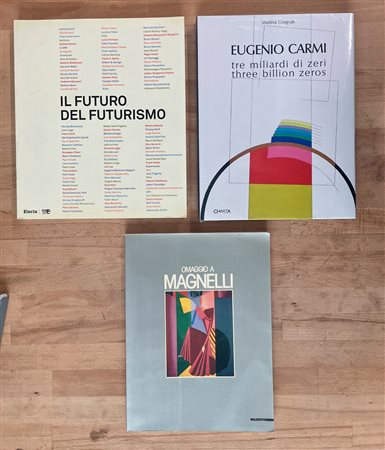 EUGENIO CARMI, ALBERTO MAGNELLI E FUTURISMO - Lotto unico di 3 cataloghi