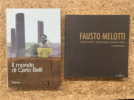 FAUSTO MELOTTI E CARLO BELLI - Lotto unico di 2 cataloghi