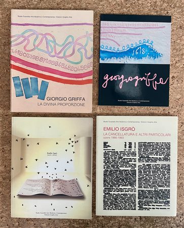 EMILIO ISGRÒ E GIORGIO GRIFFA - Lotto unico di 4 cataloghi