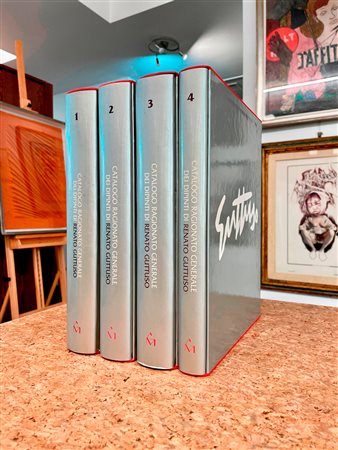 RENATO GUTTUSO - Lotto unico di 4 cataloghi ragionati