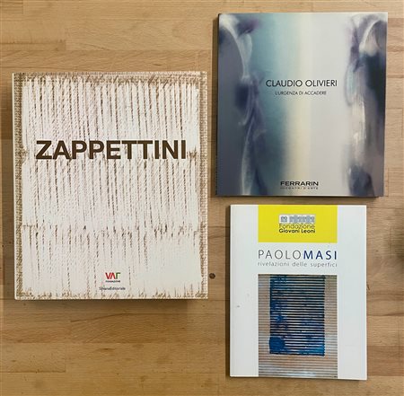 CLAUDIO OLIVIERI, GIANFRANCO ZAPPETTINI E PAOLO MASI - Lotto unico di 3 cataloghi