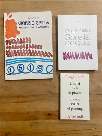 GIORGIO GRIFFA - Lotto unico di 3 cataloghi