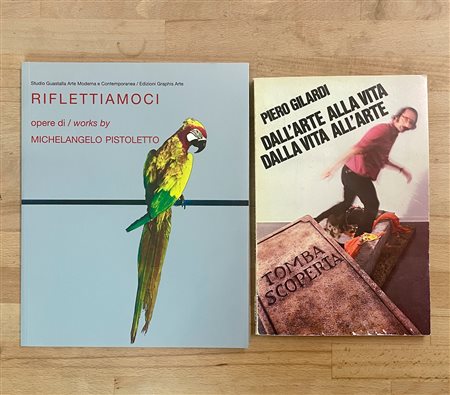 MICHELANGELO PISTOLETTO E PIERO GILARDI - Lotto unico di 2 cataloghi