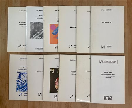 EDIZIONI GALLERIA SPRIANO - Lotto unico di 12 cataloghi