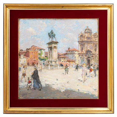 Luigi Turulo - "Venezia, Campo San Giovanni E Paolo"