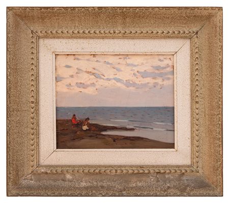 Giovanni Lomi - "Sulla spiaggia"