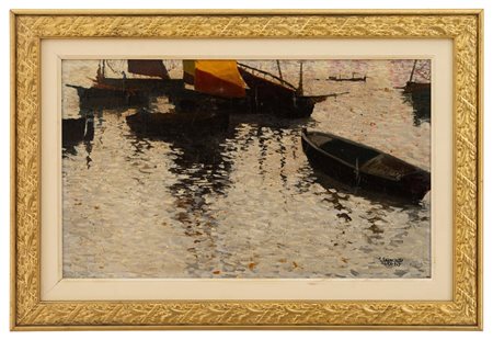 Giovanni Governato - "Nel porto di Genova 1929"