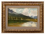 Guglielmo Ciardi - "Lago di Misurina ( Belluno ) 1893"
