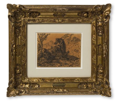 DE CHIRICO GIORGIO (1888 - 1978) - IL CAVALIERE CADUTO.