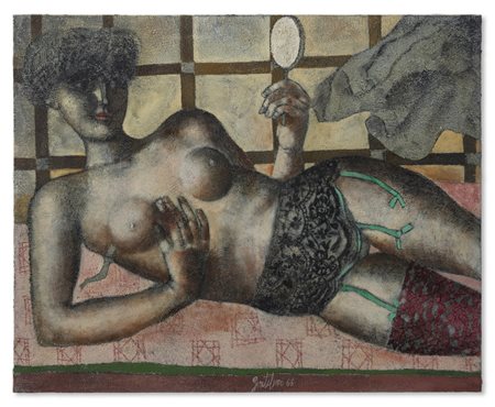 GENTILINI FRANCO (1909 - 1981) - IPPOLITA CON LO SPECCHIO.