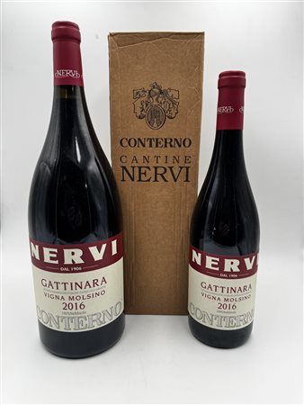 
Nervi Conterno Gattinara Vigna Molsino 2016 1 Magnum e 1 Bottiglia 2016
Gattinara DOCG 1.5 Lt e 75 cl