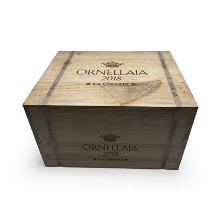 Ornellaia  
Tenuta dell'Ornellaia Bolgheri Ornellaia 2018 Cassa Legno 6 Bottiglie 2018
Toscana IGT 75 cl