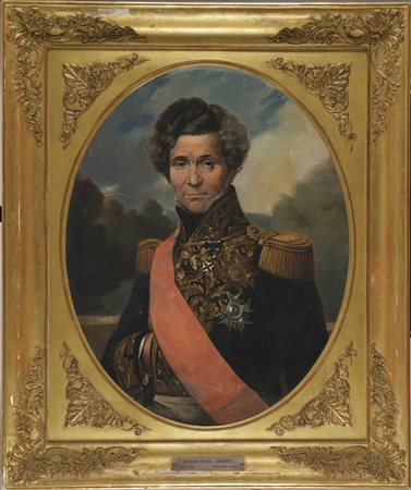 Maestro francese secolo XIX "Diplomatico in alta uniforme" olio su tela (...