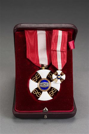 Decorazione Sabauda al merito, in custodia Savoy order of merit with case