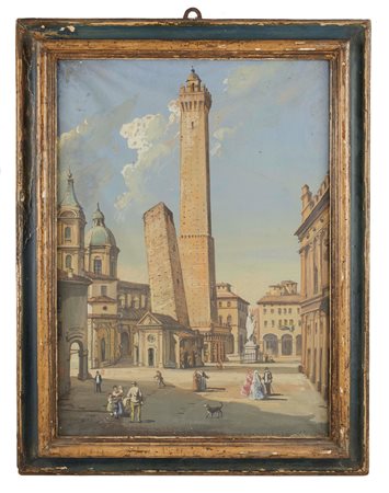  
"Le due torri di Bologna" 
 Cm 63x44