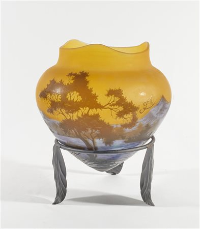Emile Galle (Nancy, 04/05/1846 - Nancy, 23/09/1904) 
Vaso 
 Cm 31x28