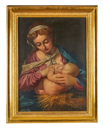  
"Madonna con Bambino" 
Olio su tela Cm 72x53