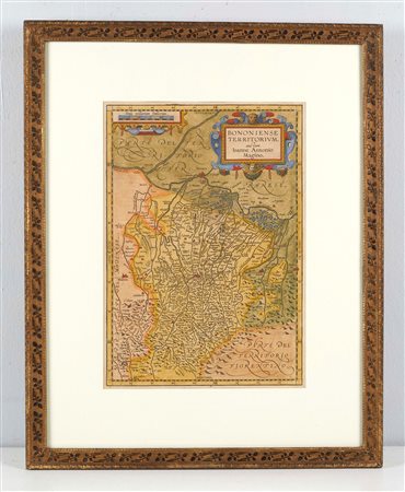 Abraham Ortelius (Anversa, 1527 - Anversa, 1598) 
"Bononiense Territorium" 1612
  Cm 32x24