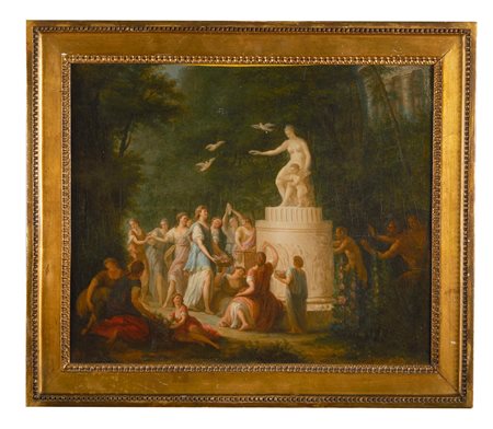  
"Scena bucolica" XVIII secolo
Olio su tela Cm 46,5x56