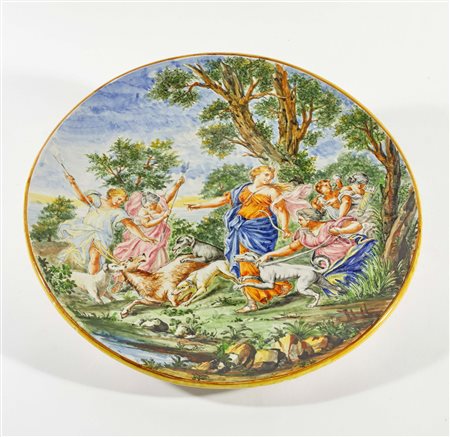 Minghetti (Bologna, 1822 - Bologna, 1885) 
Piatto 
 Cm 5,5x43