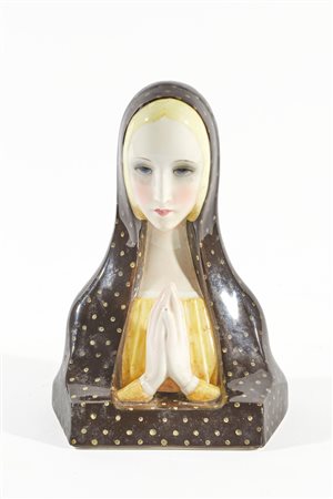 Lenci (Torino, 1919 - ) 
Madonna 
 Cm 21.5 x 15 x 14.2