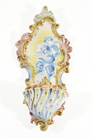 Minghetti (Bologna, 1822 - Bologna, 1885) 
Acquasantiera 
 Cm 37,5x17,5x8