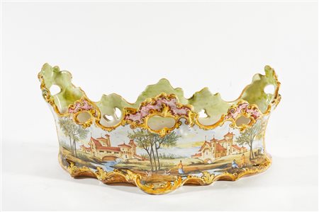 Minghetti (Bologna, 1822 - Bologna, 1885) 
Svuotatasche 
 Cm  13 x 32 x 11