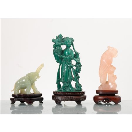 MANIFATTURA ORIENTALE DEL XX SECOLO, Tre sculture