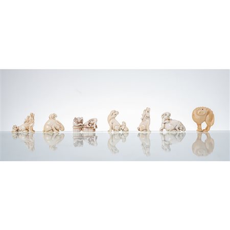 MANIFATTURA GIAPPONESE DEI PRIMI DEL '900, Sette netsuke