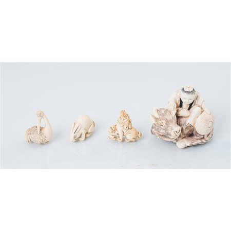MANIFATTURA GIAPPONESE DEI PRIMI DEL '900, Sette netsuke