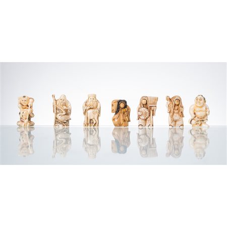 MANIFATTURA GIAPPONESE DEI PRIMI DEL '900, Otto netsuke