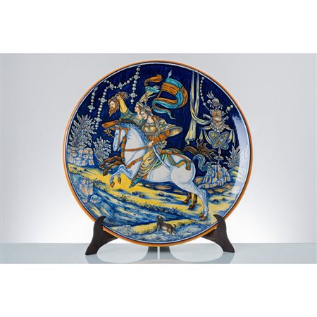 MANIFATTURA DERUTA DELLA FINE DEL XX SECOLO, Grande piatto