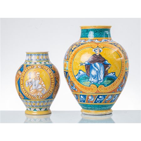 MANIFATTURA SICILIANA SECONDA METÀ DEL XX SECOLO, Due bocce