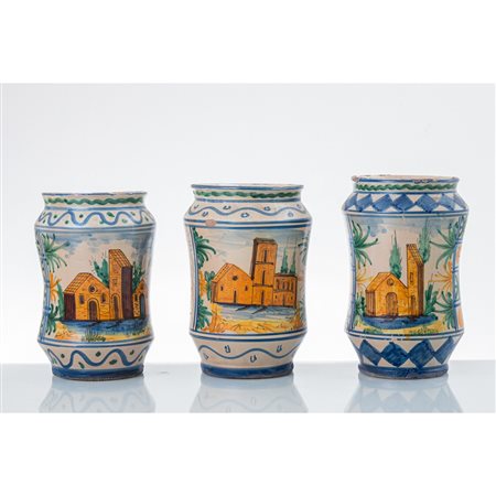 MANIFATTURA ITALIANA DEL XX SECOLO, Tre albarelli