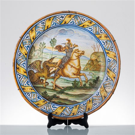 MANIFATTURA ITALIANA DEL XIX SECOLO, Grande piatto