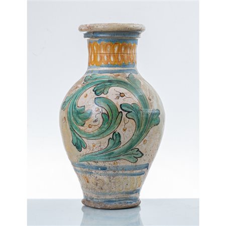 MANIFATTURA DI CALTAGIRONE DEL XIX SECOLO, Piccola giara